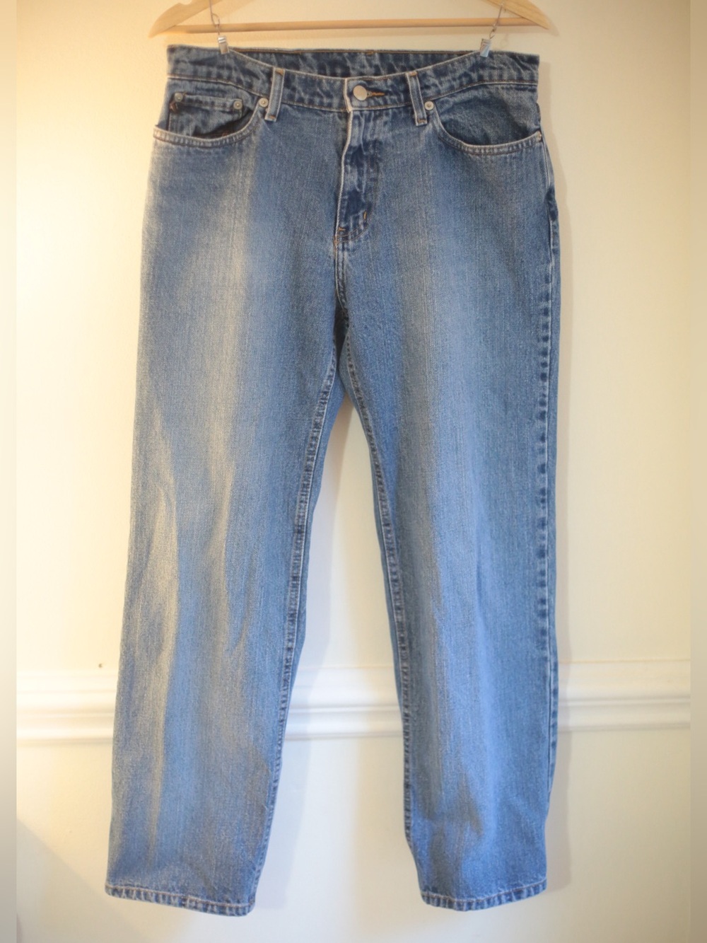Vintage Polo Jeans Company Ralph Lauren Women's 8 Blue Straight Denim Jeans USA